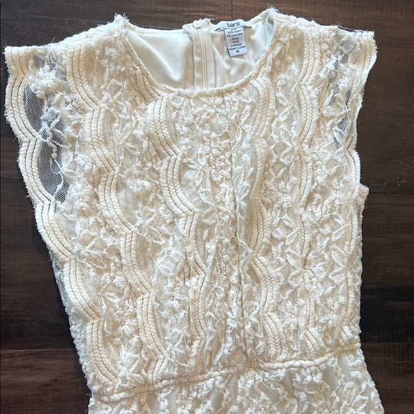 Bar III Cream Lace Mini Dress - Picture 3 of 3